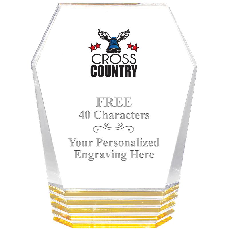 5" MONUMENT GOLD ROCKWELL ACRY