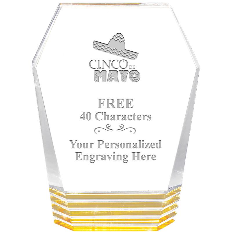 5" MONUMENT GOLD ROCKWELL ACRY