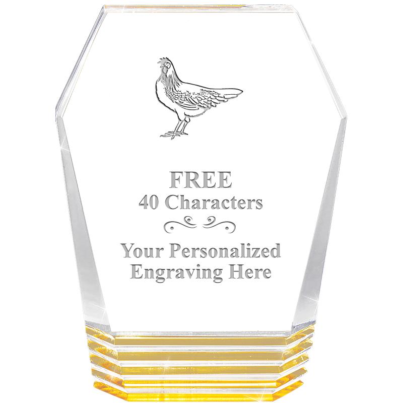 5" MONUMENT GOLD ROCKWELL ACRY