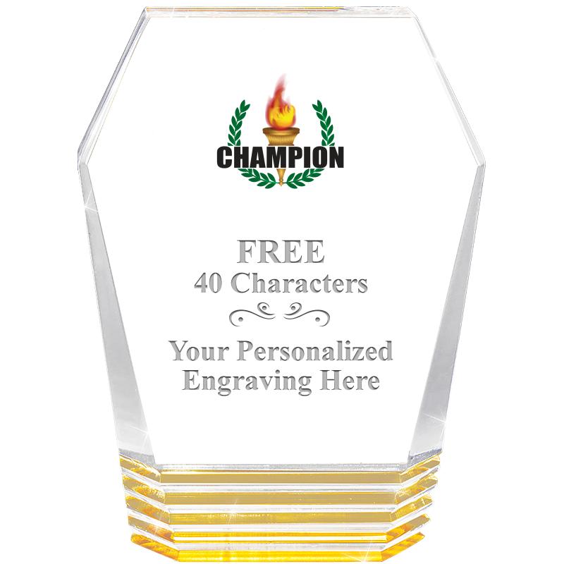 5" MONUMENT GOLD ROCKWELL ACRY