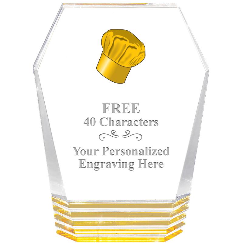 5" MONUMENT GOLD ROCKWELL ACRY