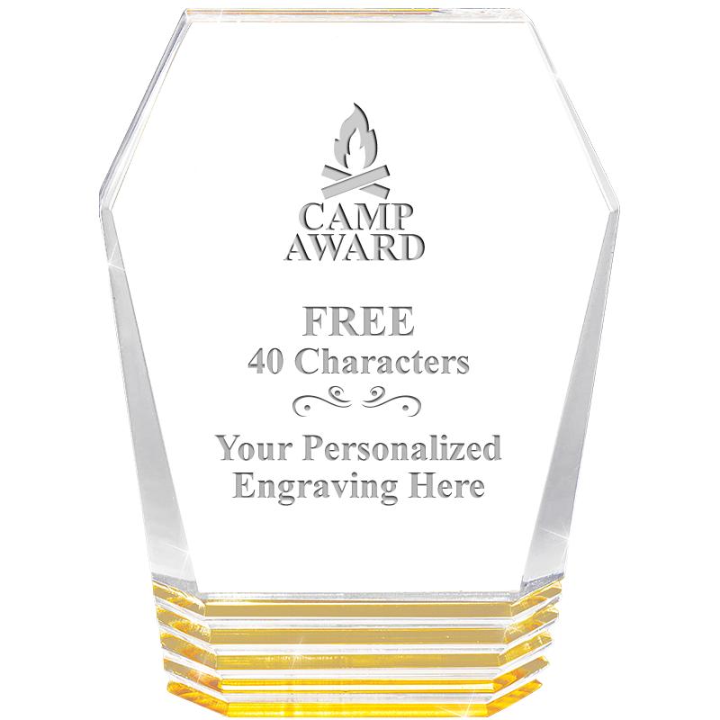 5" MONUMENT GOLD ROCKWELL ACRY