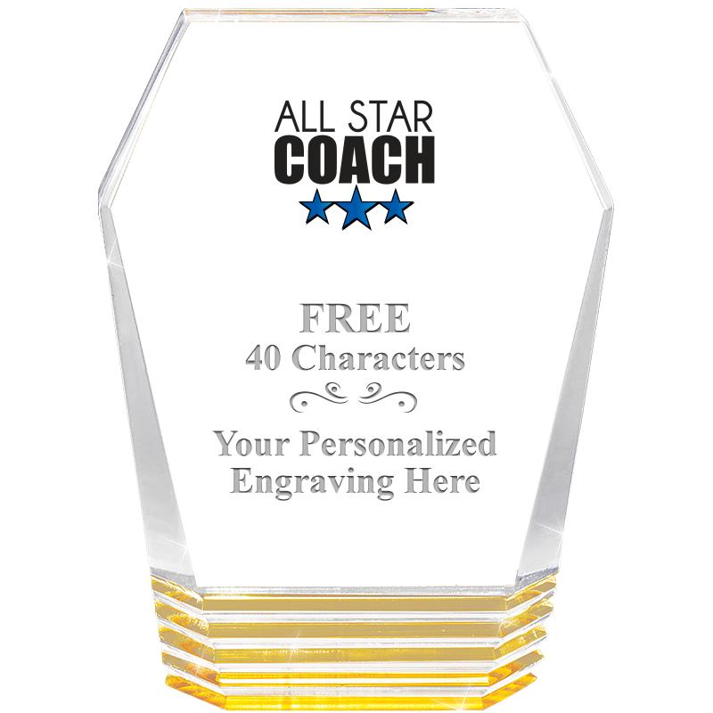 5" MONUMENT GOLD ROCKWELL ACRY