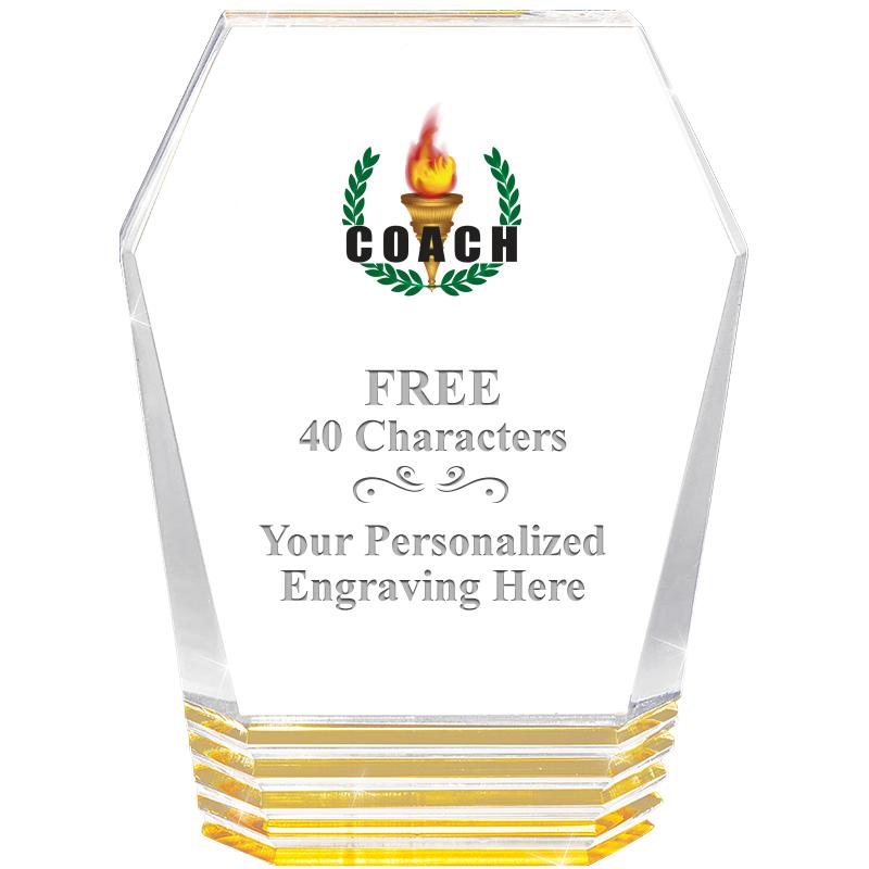 5" MONUMENT GOLD ROCKWELL ACRY