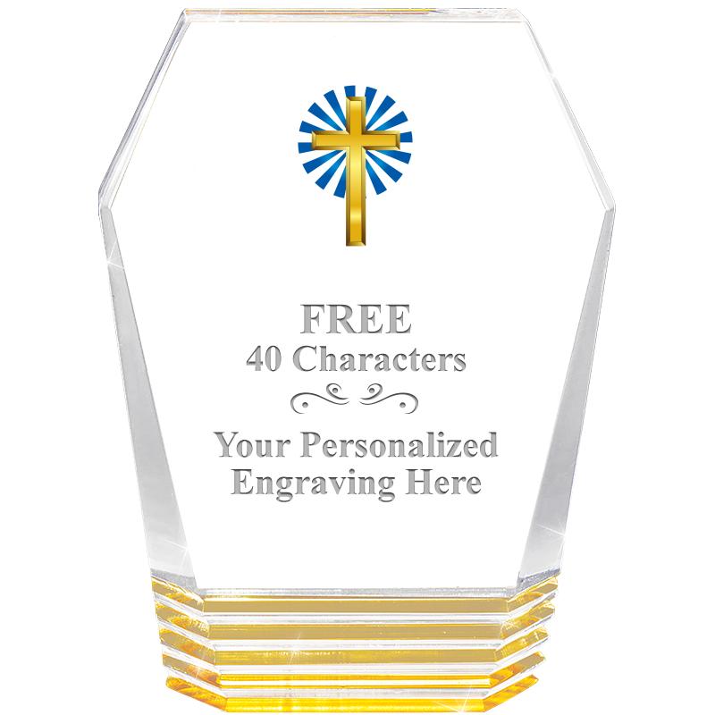 5" MONUMENT GOLD ROCKWELL ACRY