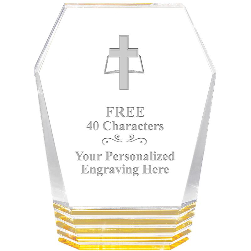 5" MONUMENT GOLD ROCKWELL ACRY