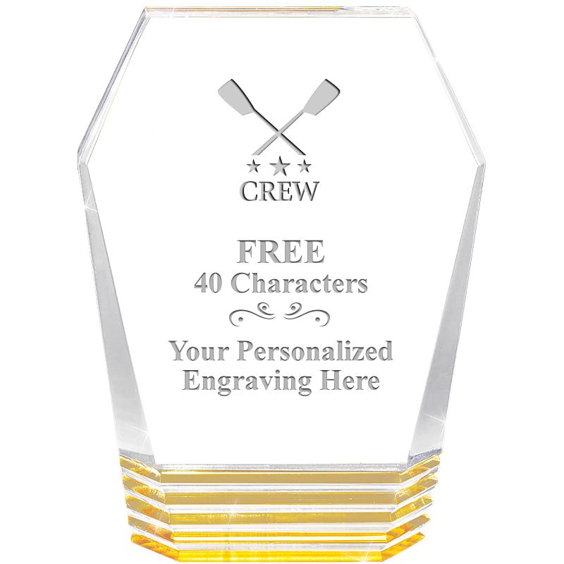 5" MONUMENT GOLD ROCKWELL ACRY