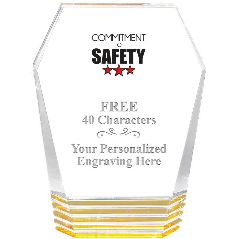 5" MONUMENT GOLD ROCKWELL ACRY