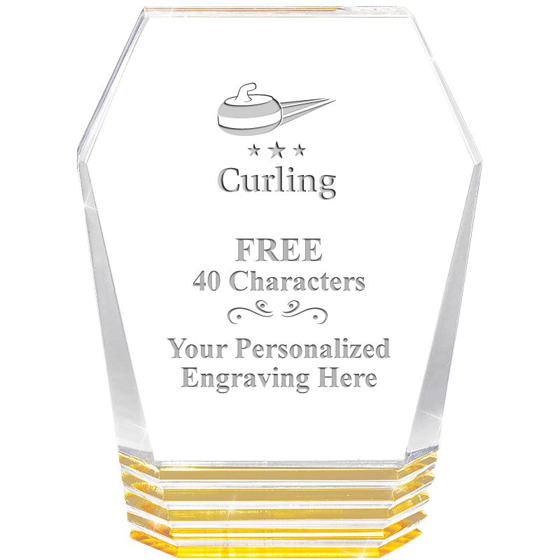 5" MONUMENT GOLD ROCKWELL ACRY