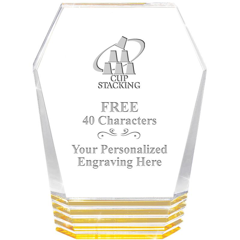 5" MONUMENT GOLD ROCKWELL ACRY