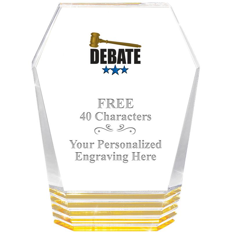 5" MONUMENT GOLD ROCKWELL ACRY