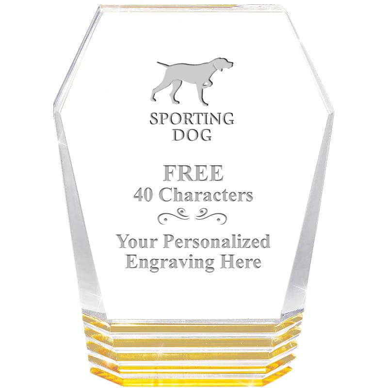 5" MONUMENT GOLD ROCKWELL ACRY