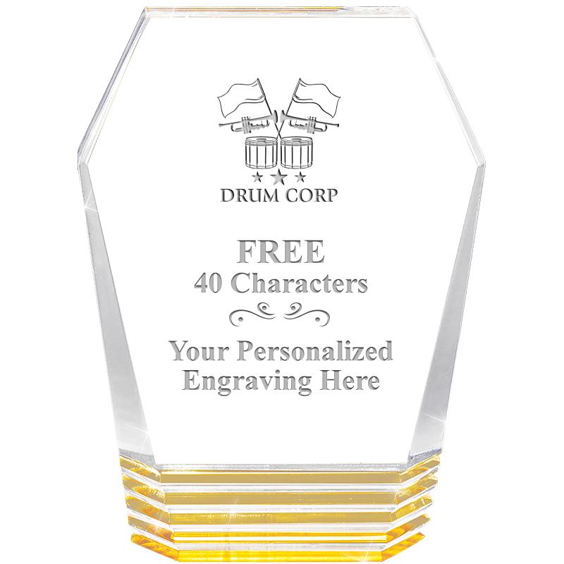 5" MONUMENT GOLD ROCKWELL ACRY