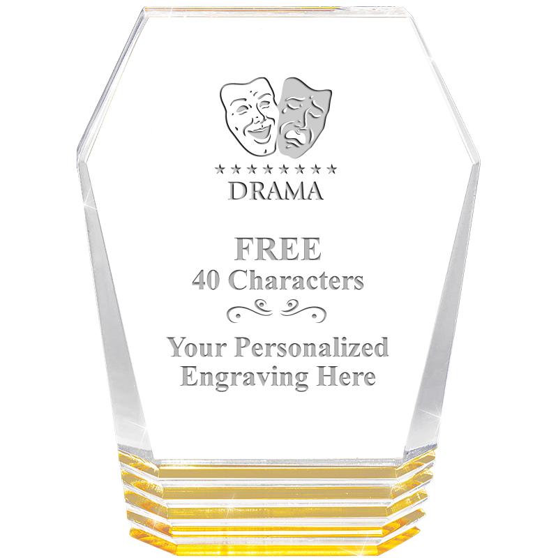 5" MONUMENT GOLD ROCKWELL ACRY