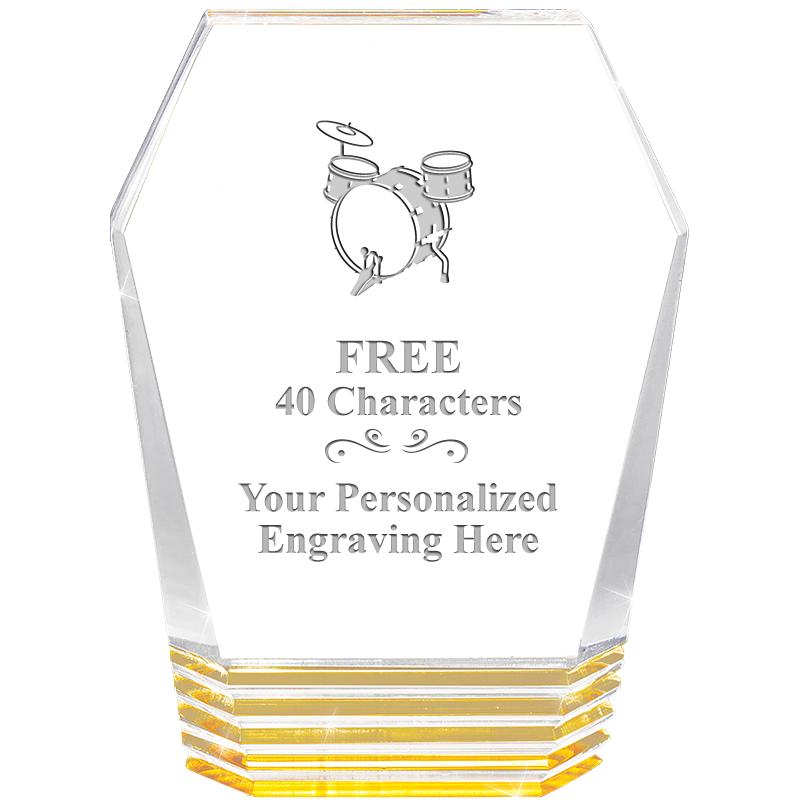 5" MONUMENT GOLD ROCKWELL ACRY