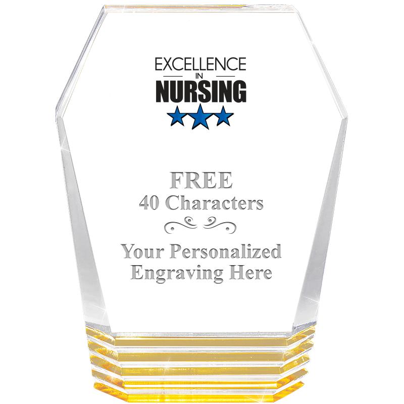 5" MONUMENT GOLD ROCKWELL ACRY