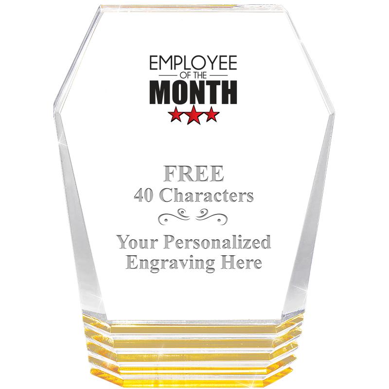 5" MONUMENT GOLD ROCKWELL ACRY