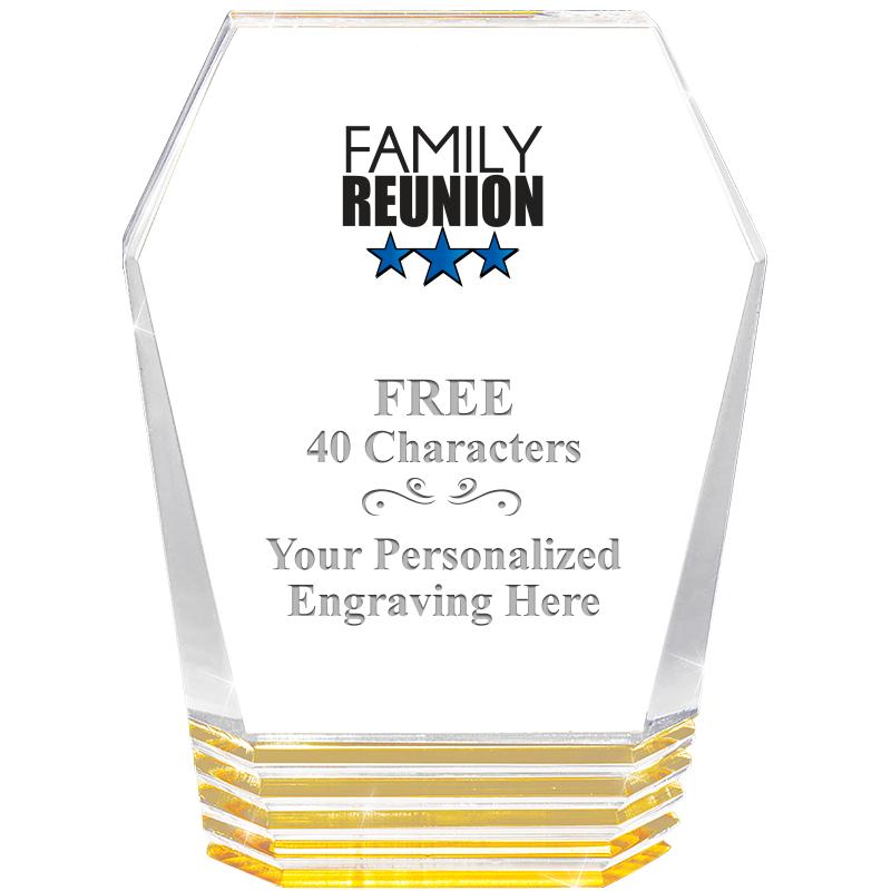 5" MONUMENT GOLD ROCKWELL ACRY