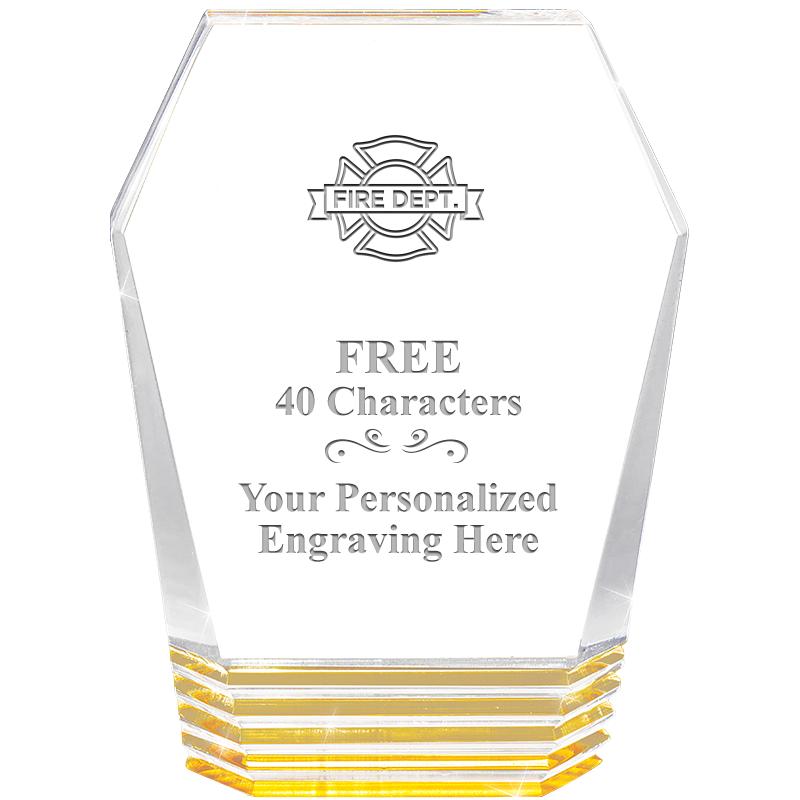 5" MONUMENT GOLD ROCKWELL ACRY