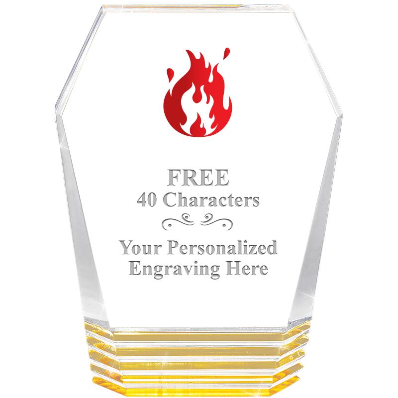 5" MONUMENT GOLD ROCKWELL ACRY