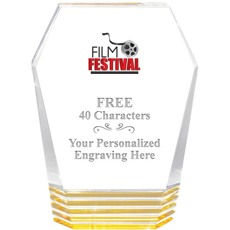 5" MONUMENT GOLD ROCKWELL ACRY