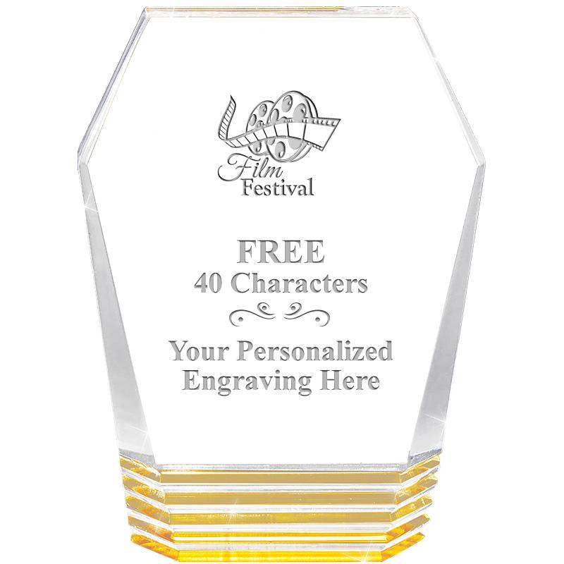 5" MONUMENT GOLD ROCKWELL ACRY