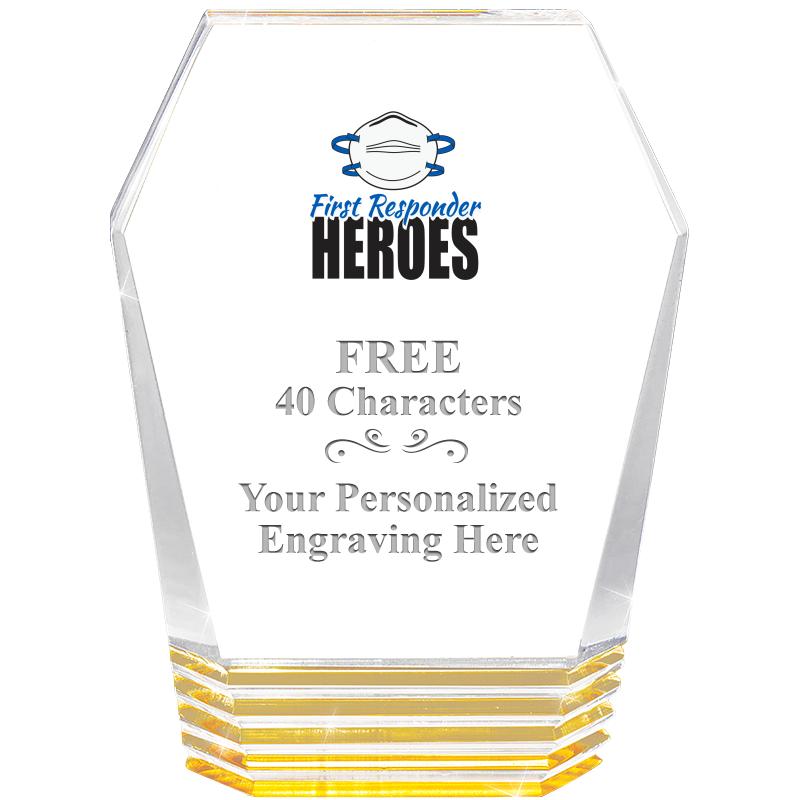 5" MONUMENT GOLD ROCKWELL ACRY