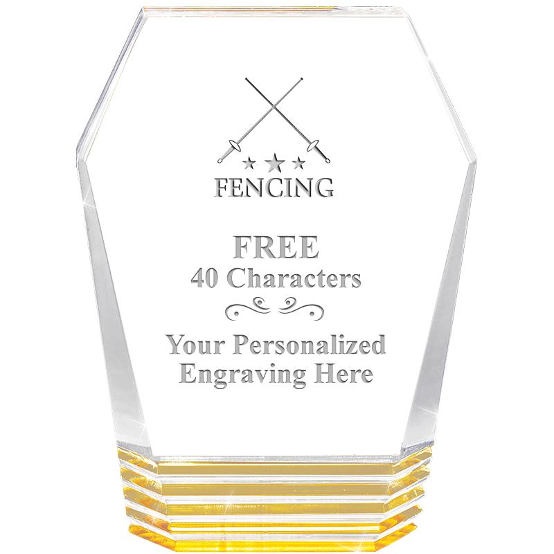 5" MONUMENT GOLD ROCKWELL ACRY