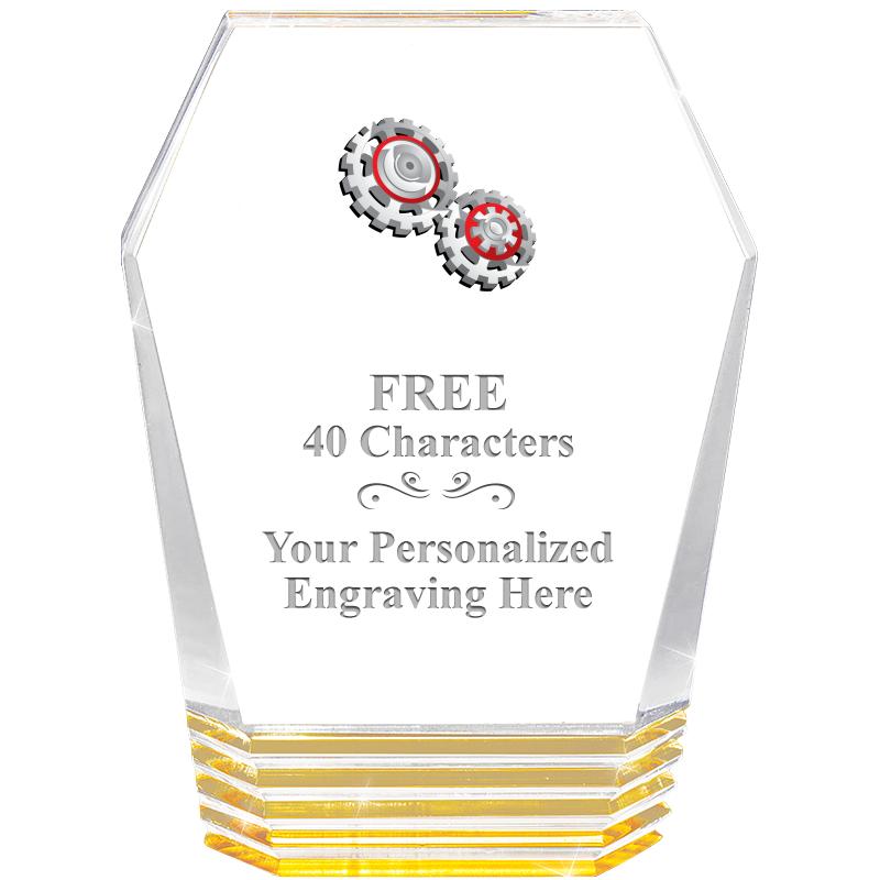 5" MONUMENT GOLD ROCKWELL ACRY