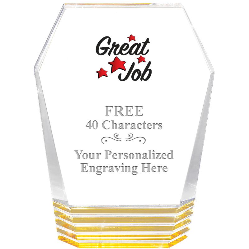 5" MONUMENT GOLD ROCKWELL ACRY