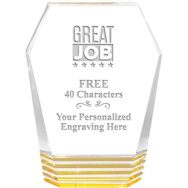 5" MONUMENT GOLD ROCKWELL ACRY