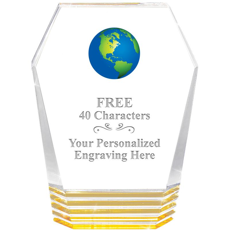 5" MONUMENT GOLD ROCKWELL ACRY