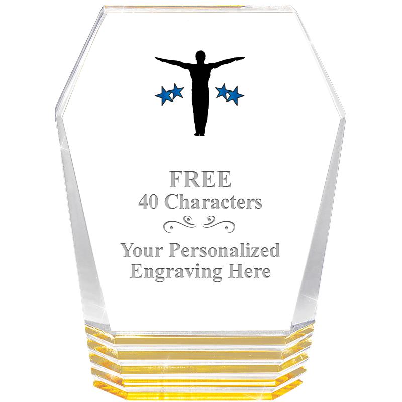 5" MONUMENT GOLD ROCKWELL ACRY