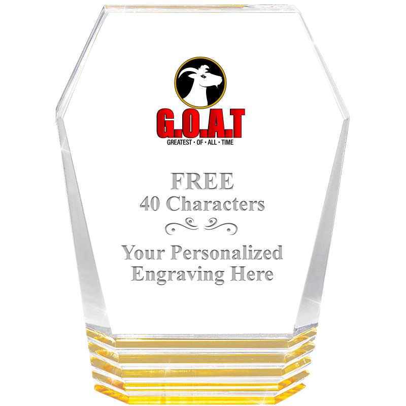 5" MONUMENT GOLD ROCKWELL ACRY