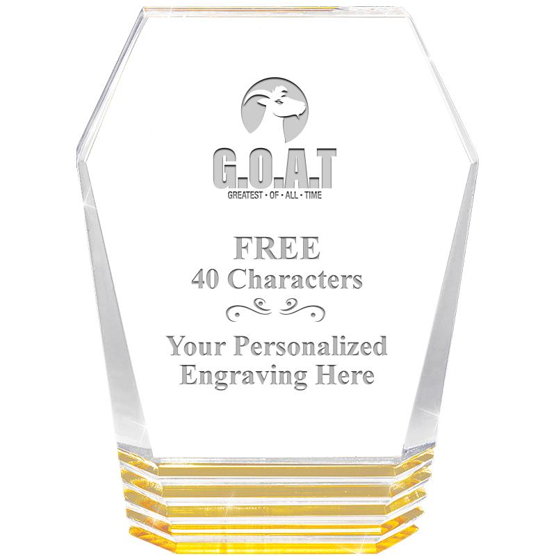 5" MONUMENT GOLD ROCKWELL ACRY