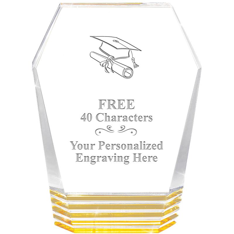 5" MONUMENT GOLD ROCKWELL ACRY