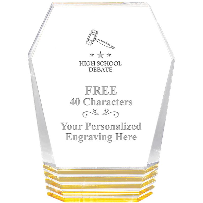 5" MONUMENT GOLD ROCKWELL ACRY