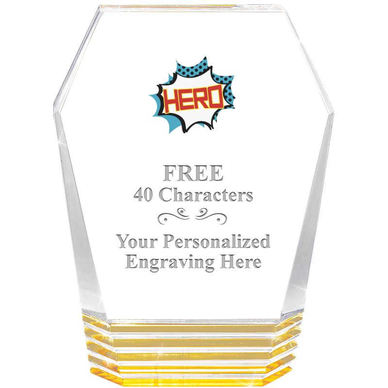 5" MONUMENT GOLD ROCKWELL ACRY