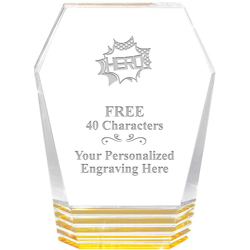 5" MONUMENT GOLD ROCKWELL ACRY