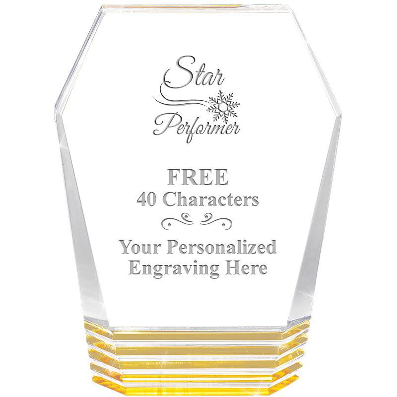 5" MONUMENT GOLD ROCKWELL ACRY