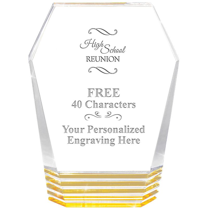 5" MONUMENT GOLD ROCKWELL ACRY