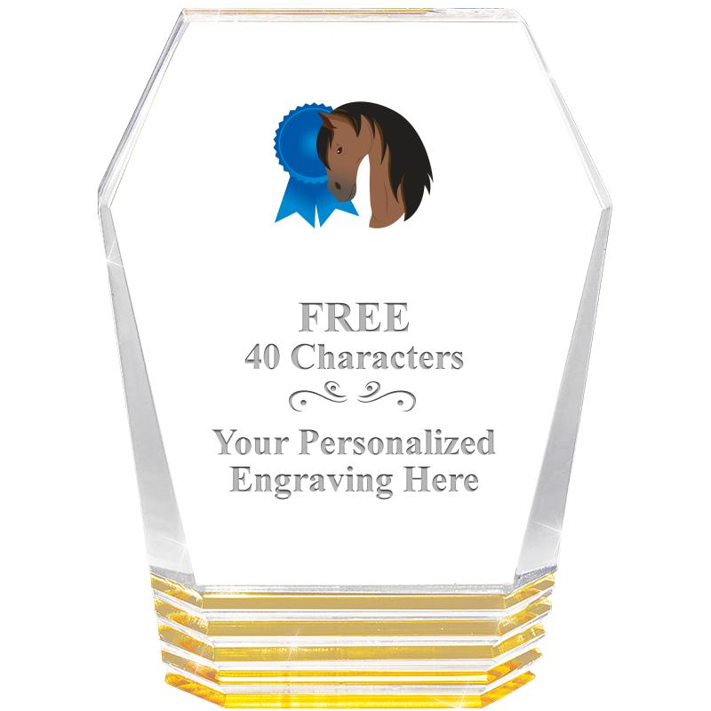 5" MONUMENT GOLD ROCKWELL ACRY