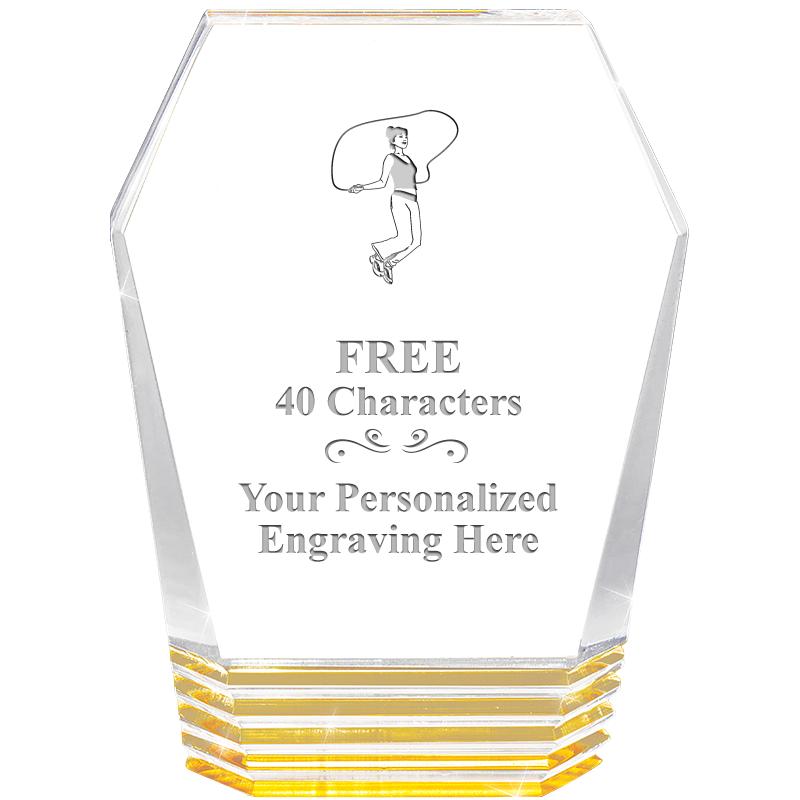 5" MONUMENT GOLD ROCKWELL ACRY