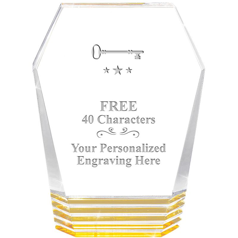 5" MONUMENT GOLD ROCKWELL ACRY