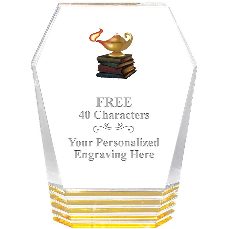 5" MONUMENT GOLD ROCKWELL ACRY