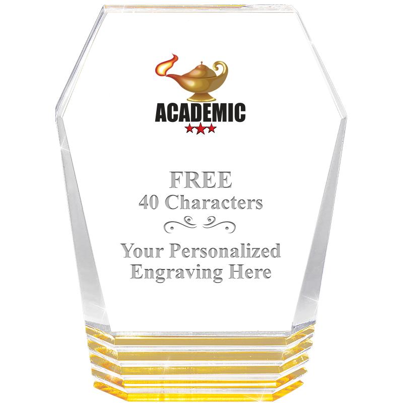 5" MONUMENT GOLD ROCKWELL ACRY