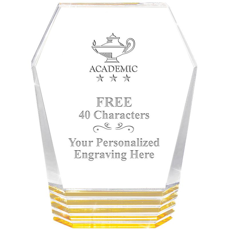 5" MONUMENT GOLD ROCKWELL ACRY