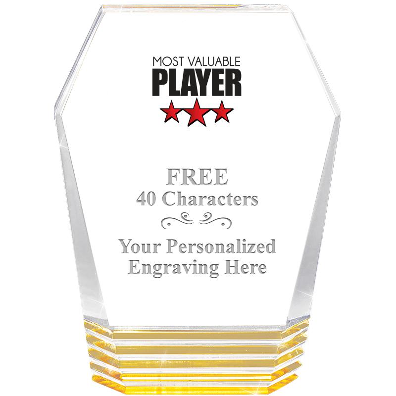 5" MONUMENT GOLD ROCKWELL ACRY