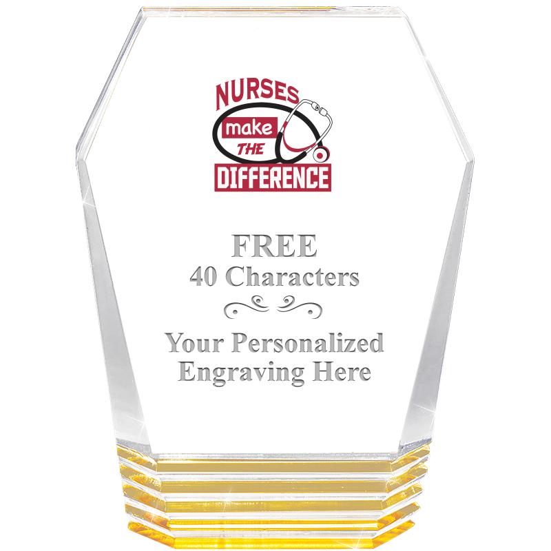 5" MONUMENT GOLD ROCKWELL ACRY