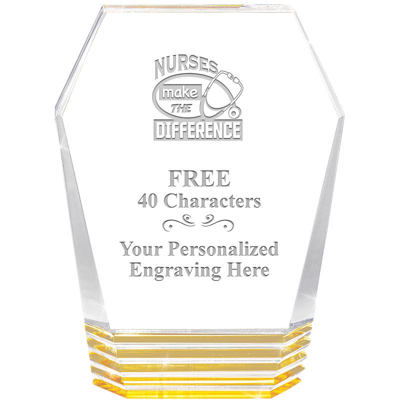 5" MONUMENT GOLD ROCKWELL ACRY